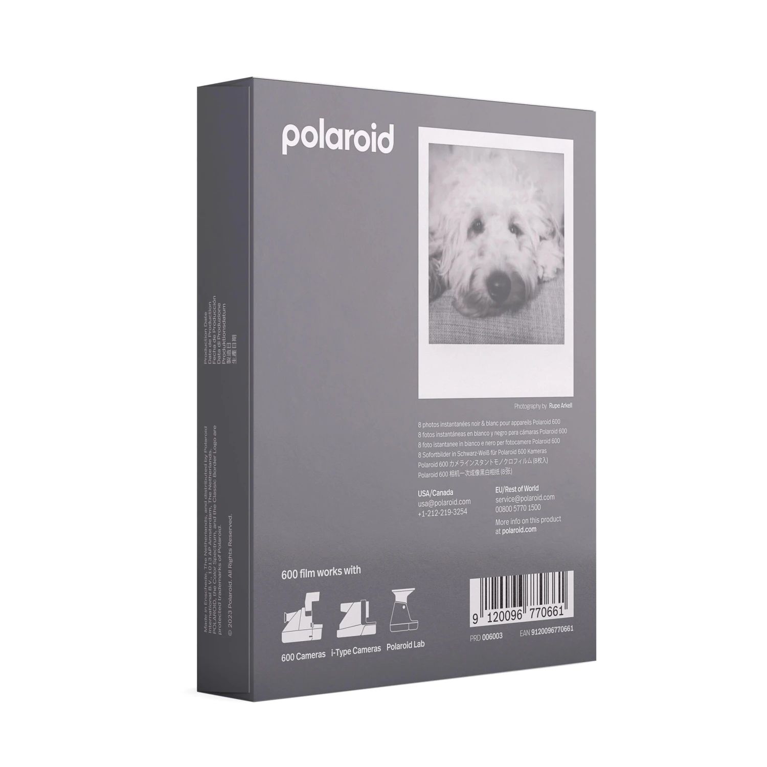 Polaroid Type 600 B&W Instant Film 5 Polaroid Type 600 B&W Instant Film - Image 3