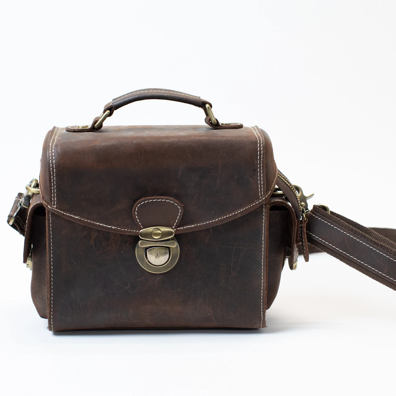 Hølssen Edris Brown Leather Camera Bag - Walnut Brown 3 Hølssen Edris Brown Leather Camera Bag - Walnut Brown
