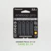Panasonic Eneloop Pro AA High Capacity Ni-MH Pre-Charged Rechargeable Batteries (Pack Of 4) -Camera Gear Hub EneloopBlackAA