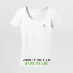 Film Supply Club Logo Womens Tee - White