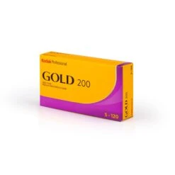 Kodak Gold 200 120, Color Medium Format Film (Propack Of 5)