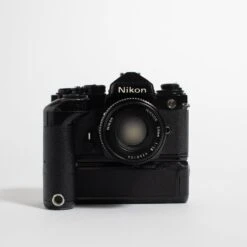 Nikon FE With 50mm F/1.8 Lens And Motor Drive MD-11