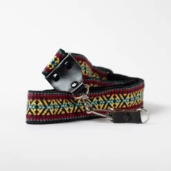 Vintage Red Pattern Fabric Camera Strap