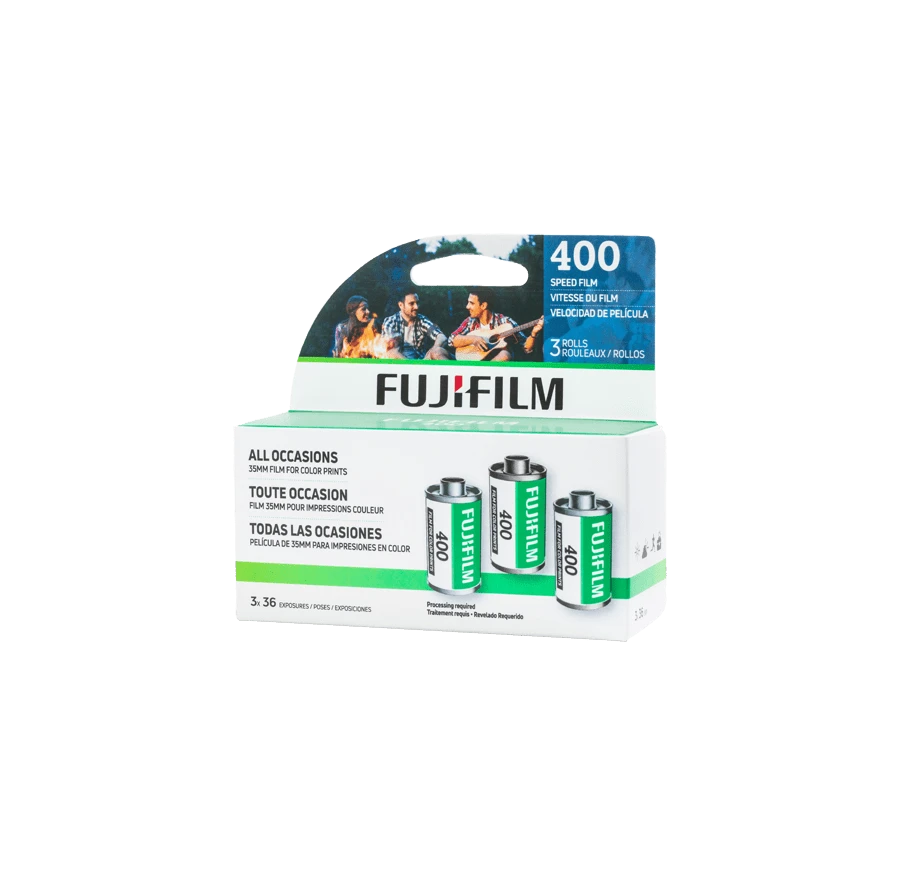 Fujifilm 400 3pack 36 Exp. 35mm Film, Total 108 Exposures 3 Fujifilm 400 3pack 36 Exp. 35mm Film, Total 108 Exposures
